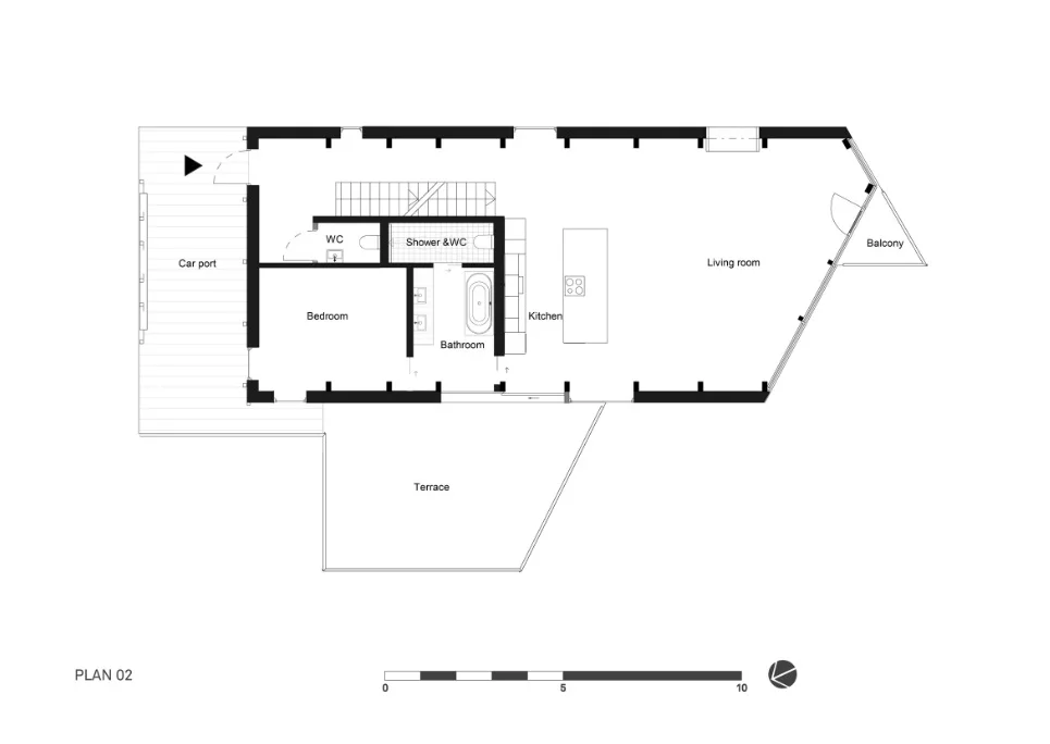 House Dokka floorplan level 1