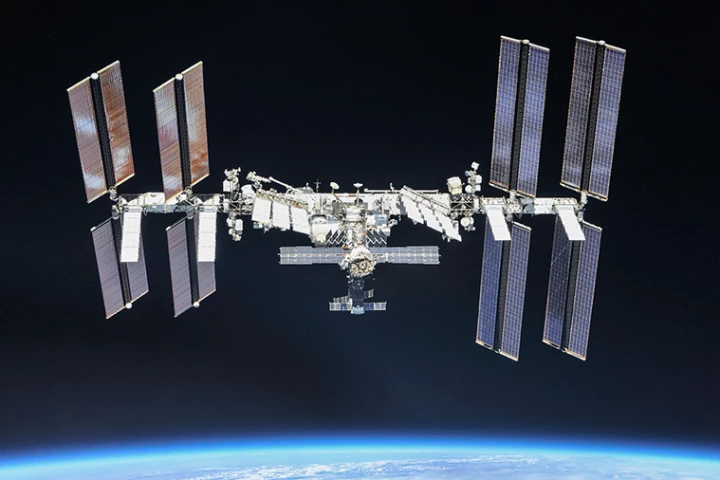 The International Space Station, captured in 2018
