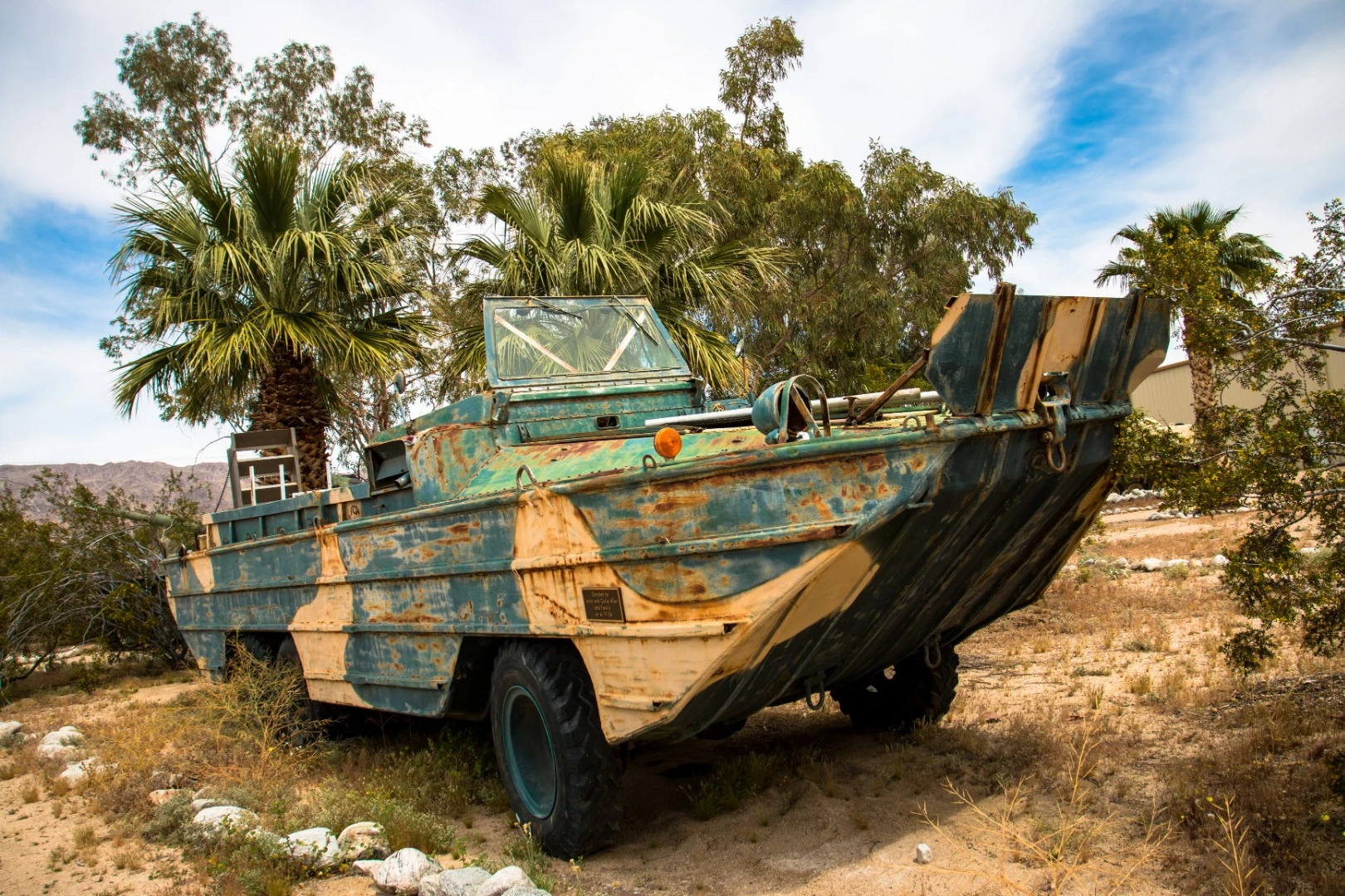 Amphibious vehicles such as this DUKW, or "Duck", as they were commonly referred to, were used extensively during World War II, mostly to transport personnel