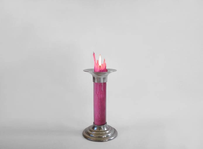 The wax from several candles will be needed to form a whole new candle