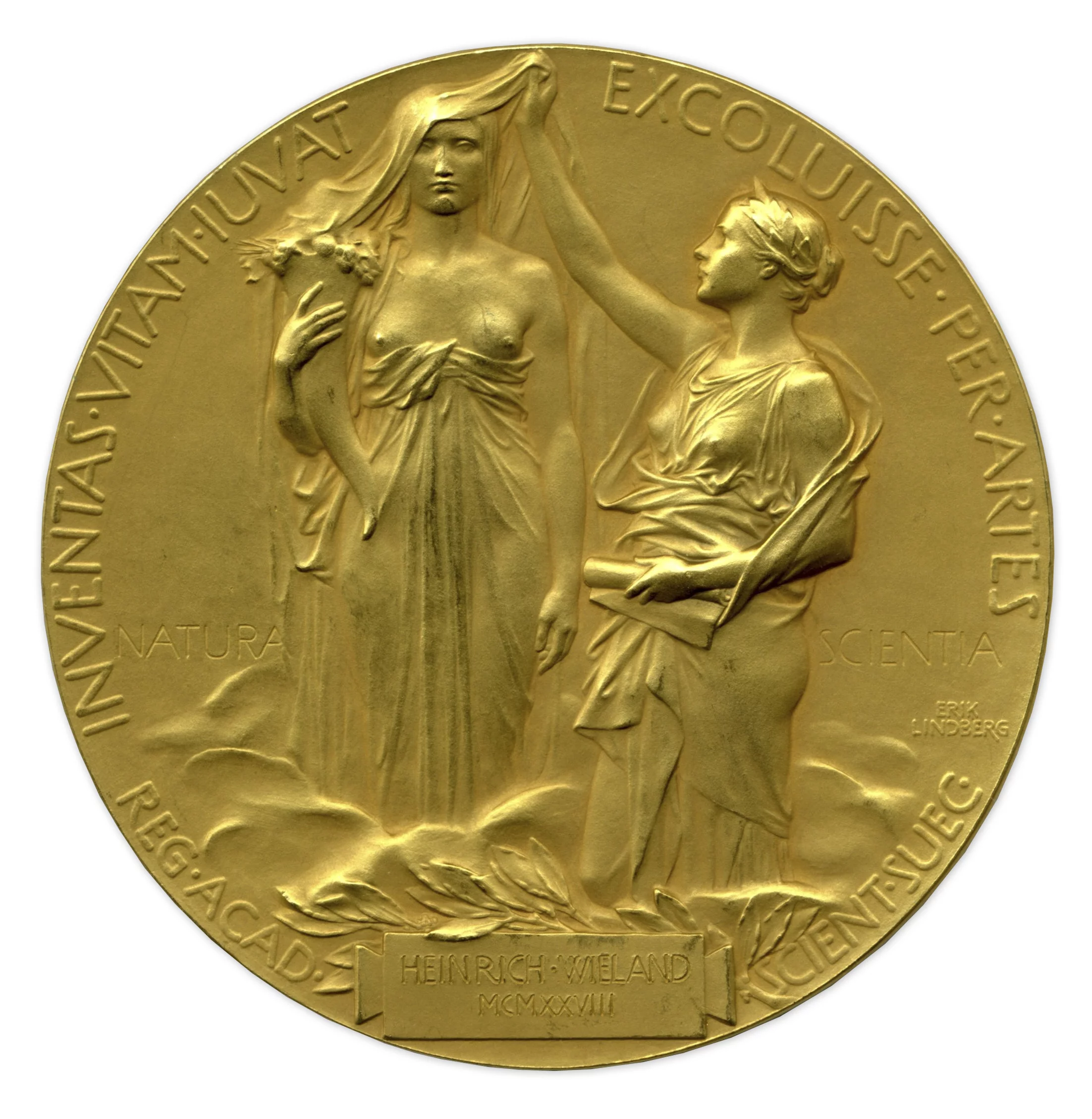 Reverse of the Wieland Nobel medal