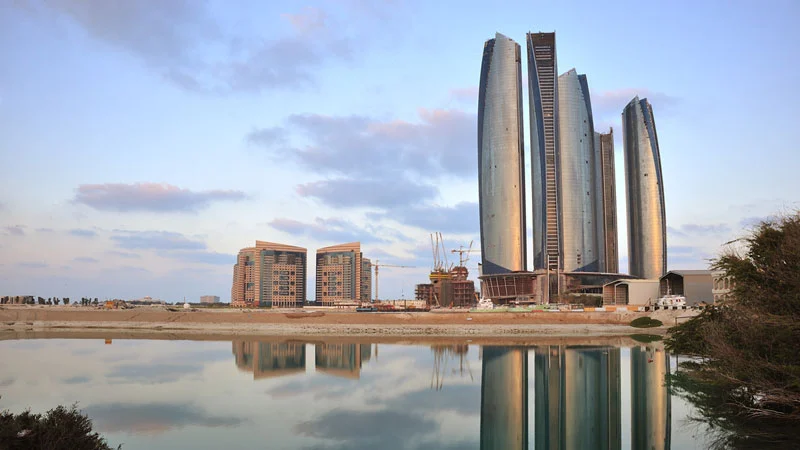 Etihad Towers in Abu Dhabi