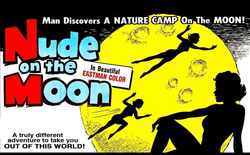 The poster for Nude on the Moon is perhaps the only safe-for-work image from the film we can show