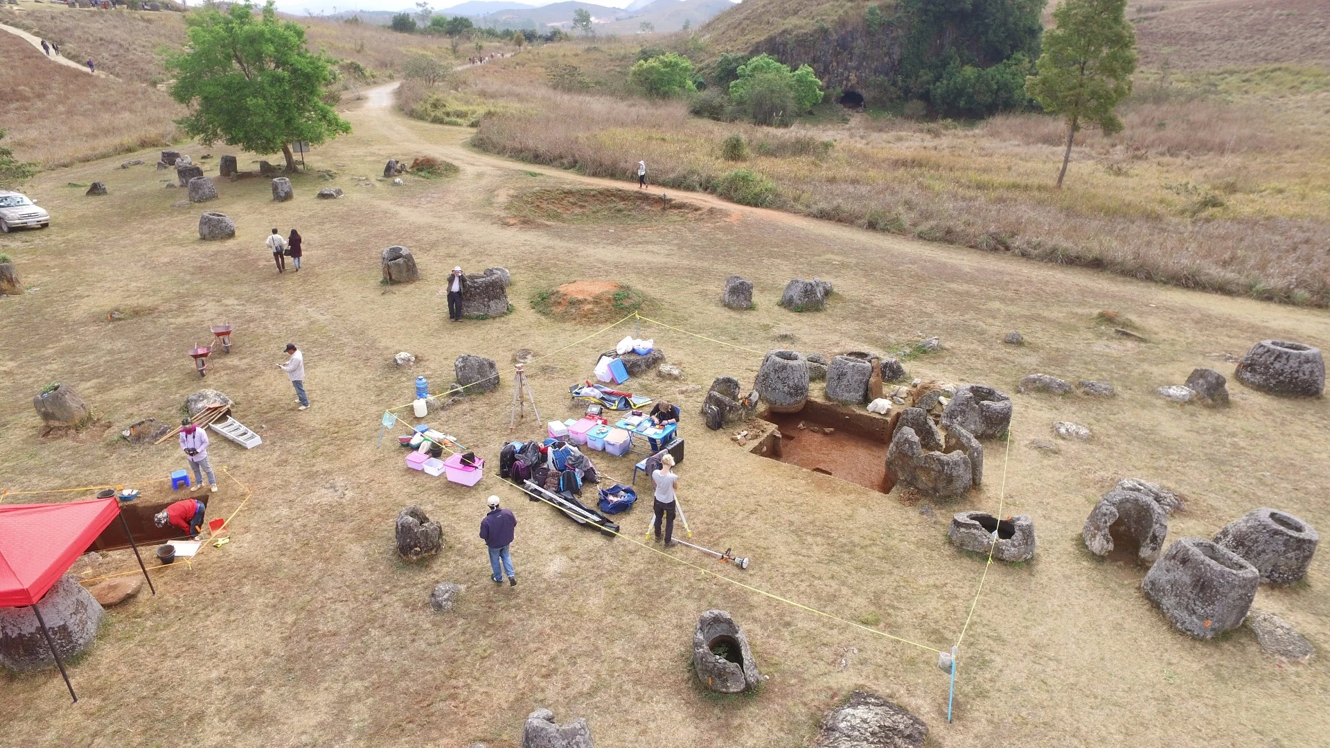 With the help of drones, Australian archaeologists are creating a virtual replica of the Plain of Jars