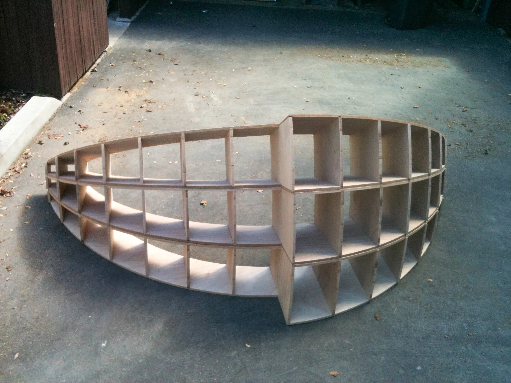 Robinson used a honeycomb design in places, to increase strength (Photo: Chris Robinson)