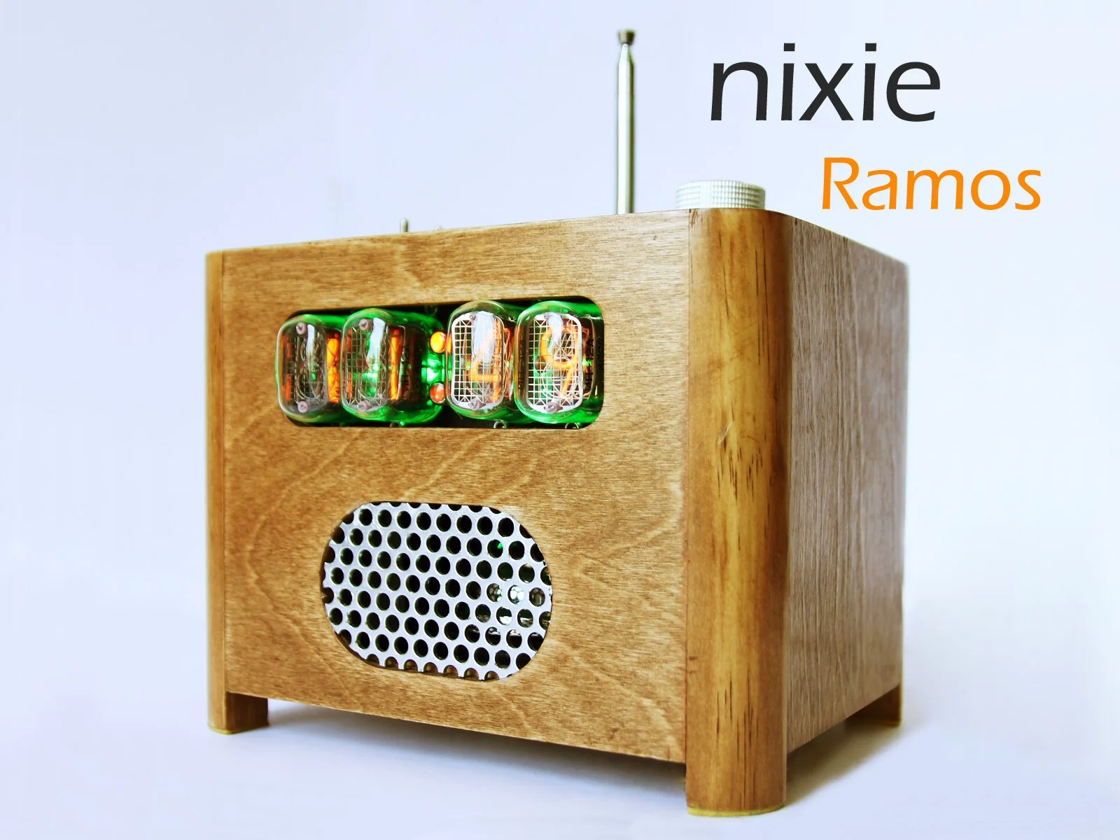 The fully assembled Nixie Ramos, ready to get you out of bed