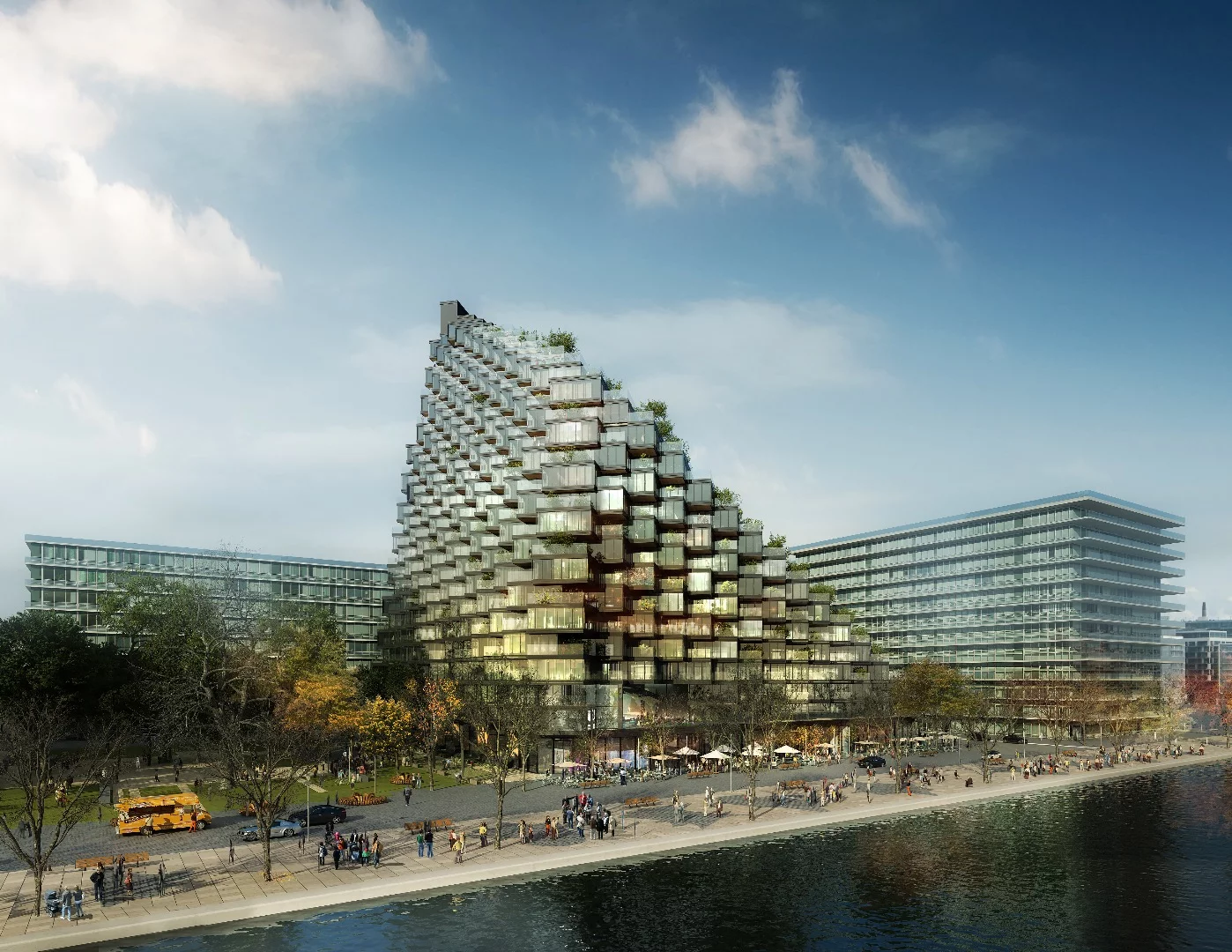 The building would comprise 228 units, most of which would enjoy a lakeside view