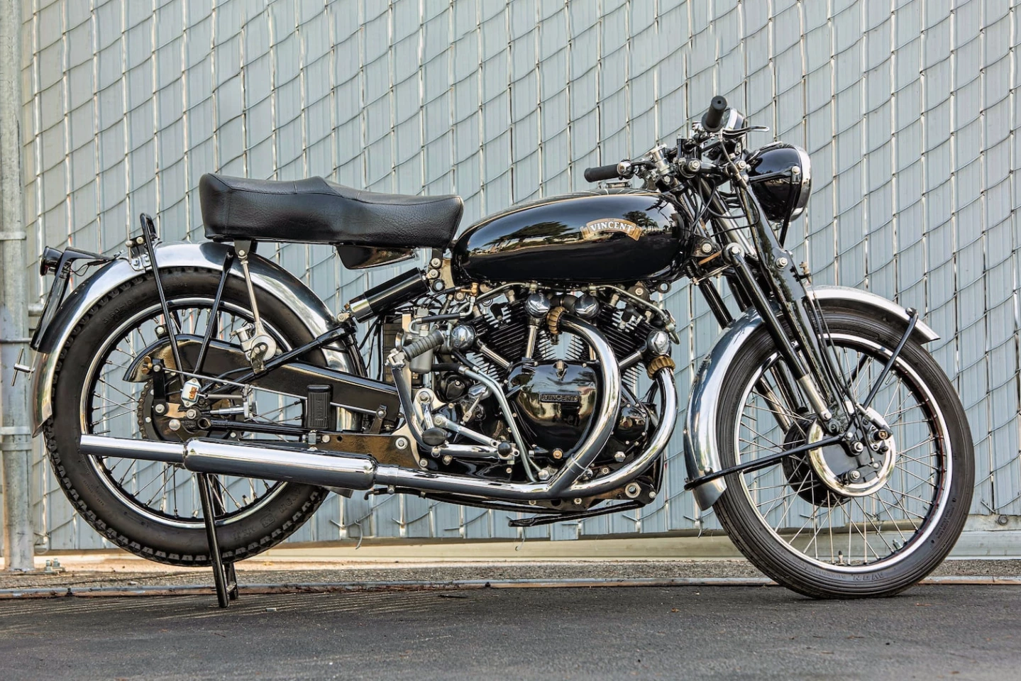 Purchased from the Bob Weaver Collection, this 1954 Vincent Black Shadow was restored in England by a marque expert and is expected to fetch between $160,000 $170,000