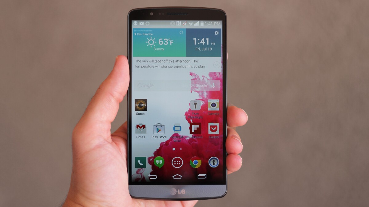 LG G3 (Photo: Will Shanklin/Gizmag.com)