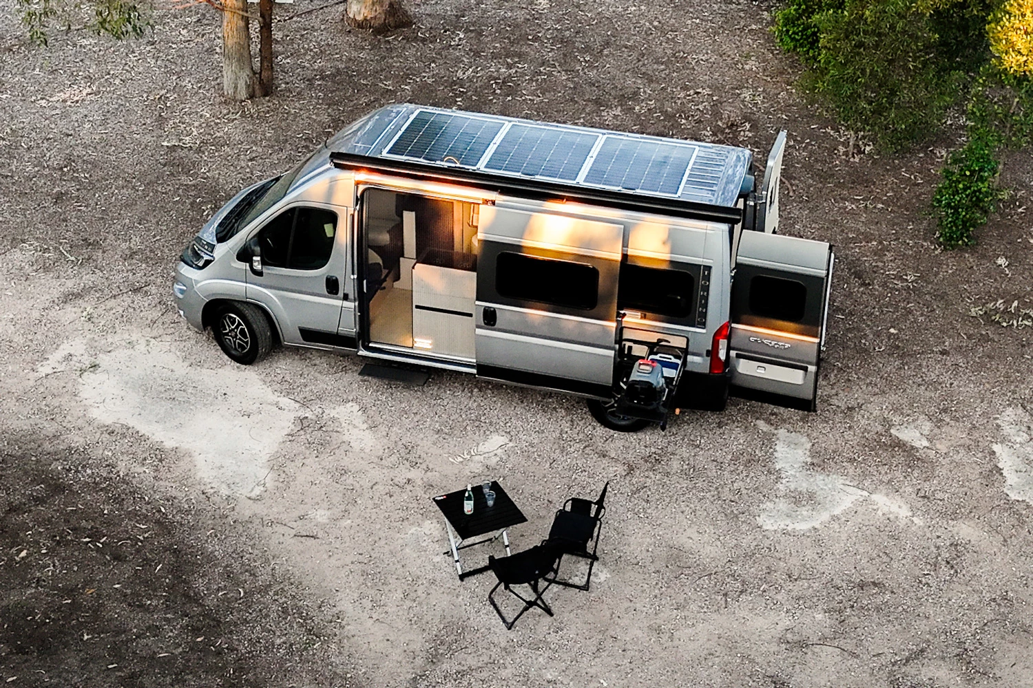 The Torino comes with 460 watts of solar and buyers can upgrade with more