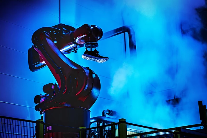 The Speedfactory will allow Adidas to produce goods "faster than ever before," with fewer shipping emissions and with less use of adhesives