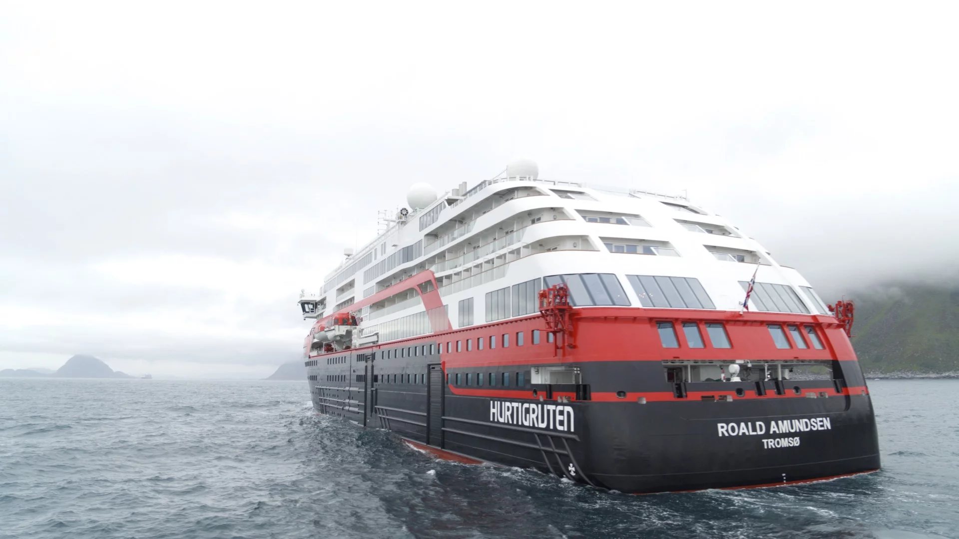 The MS Roald Amundsen is designed specifically for the frigid polar waters
