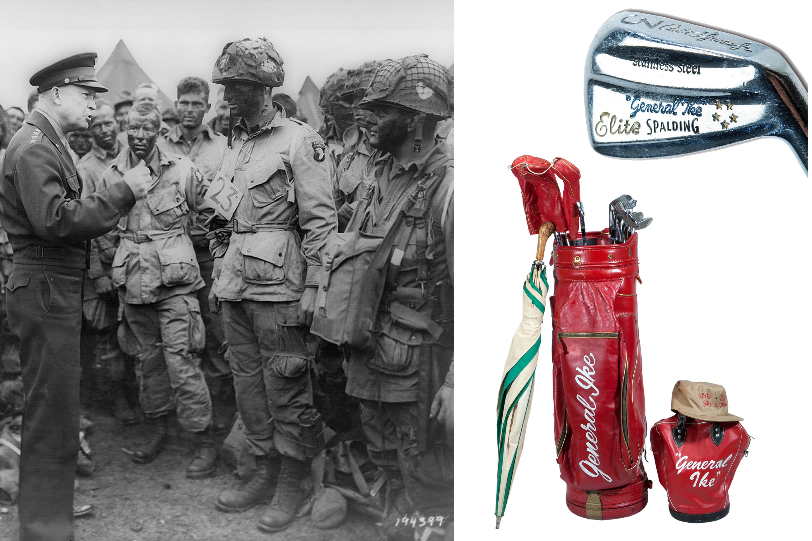 Dwight David “Ike” Eisenhower served two terms as the President of the United States. He had a putting green installed on the White House lawn and played nearly 900 rounds of golf during his Presidency. Ike’s personalised clubs, bag, hat and umbrella were sold by SCP Auctions in 2015, fetching $121,122