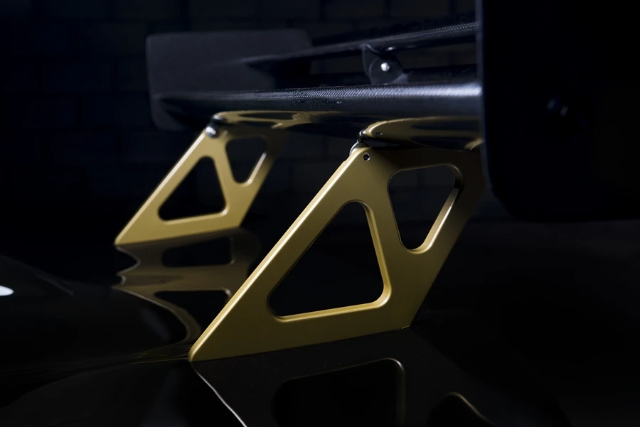 The rear wing of the Ultima Evolution has been redesigned for improved visibility