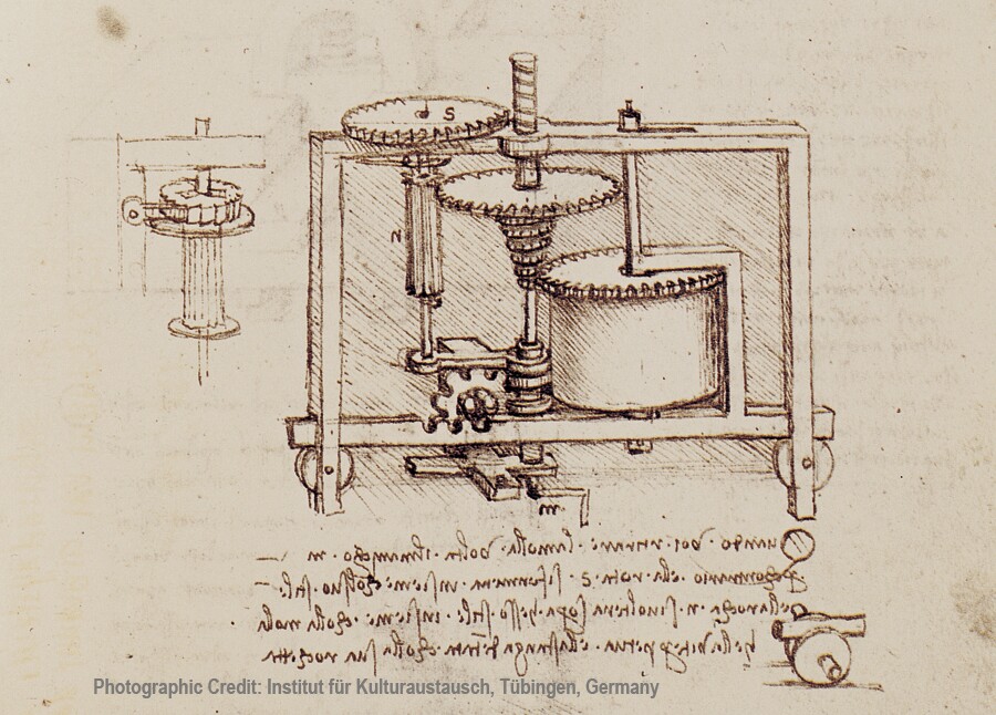 Leonardo Da Vinci conceived the stepless infinitely variable transmission 500 years ago