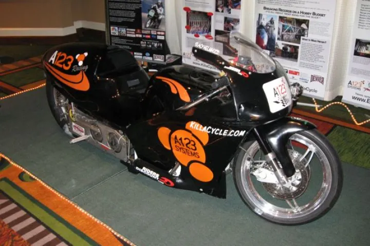 Eva Hakkanson shows us the KillaCycle, the world's fastest electric motorcycle