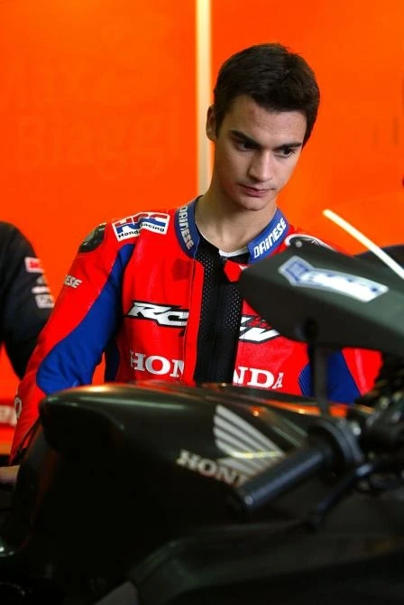 Pedrosa and his new Honda RC211V