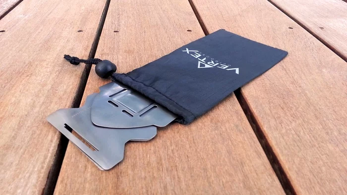 The Vertex Ultralight Backpacking Stove folds flat to take up less space