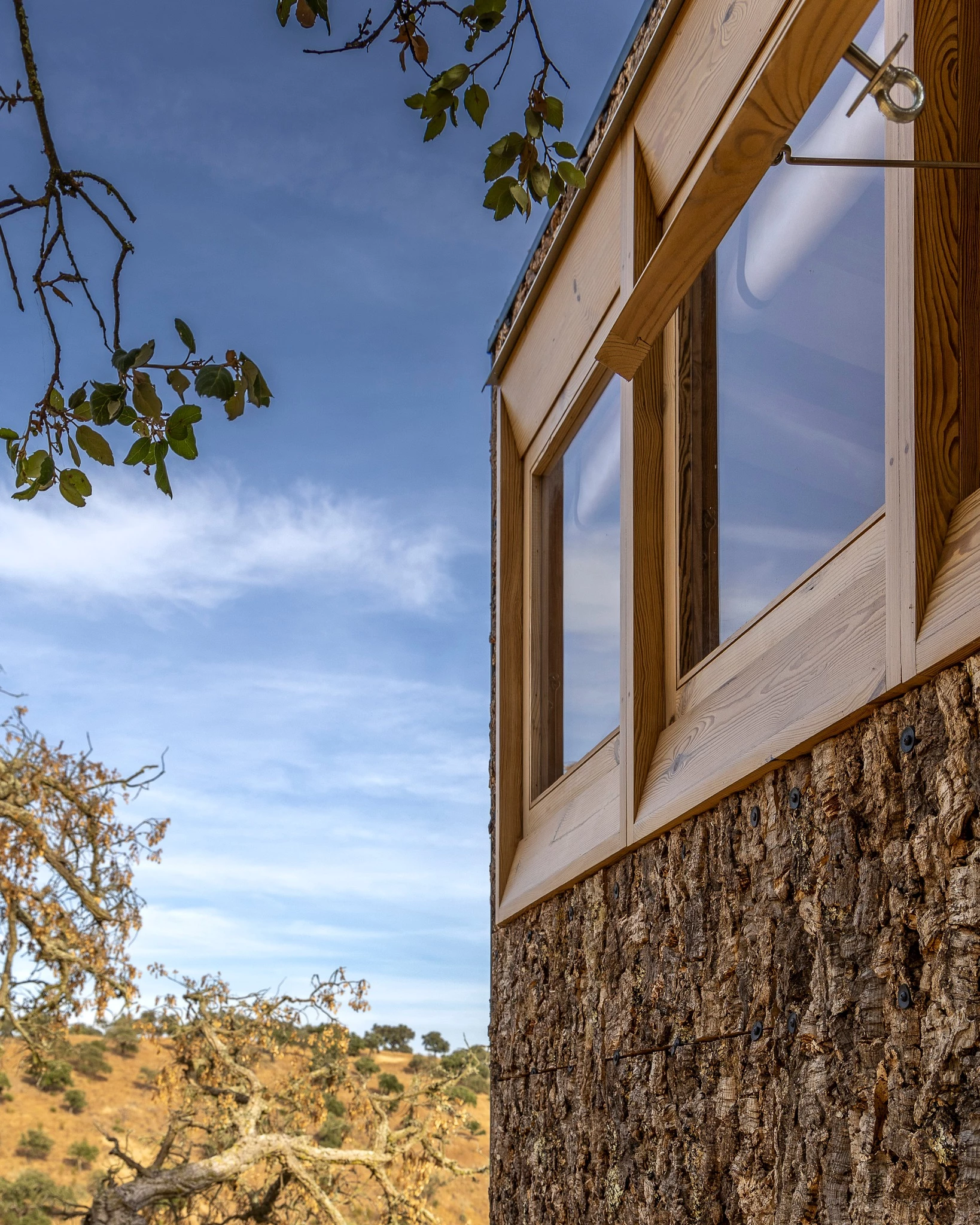 The Terra m3_Tiny House is finished in timber and cork