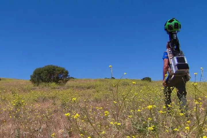 The Android-powered system is contained within a single backpack (Photo: Google)