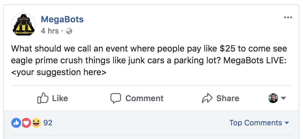 Season Two could simply consist of Eagle Prime busting things in scrapyards.