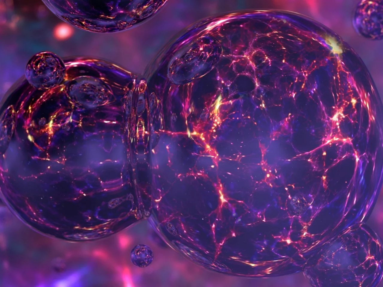 Abstract image of expanding space