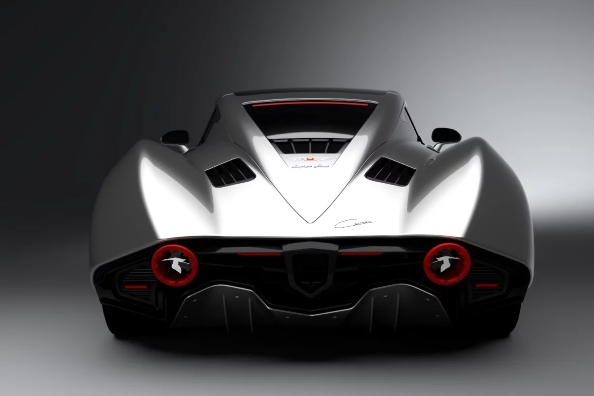 With a thousand horsepower on tap, this is the view most other cars will get of the Carmen