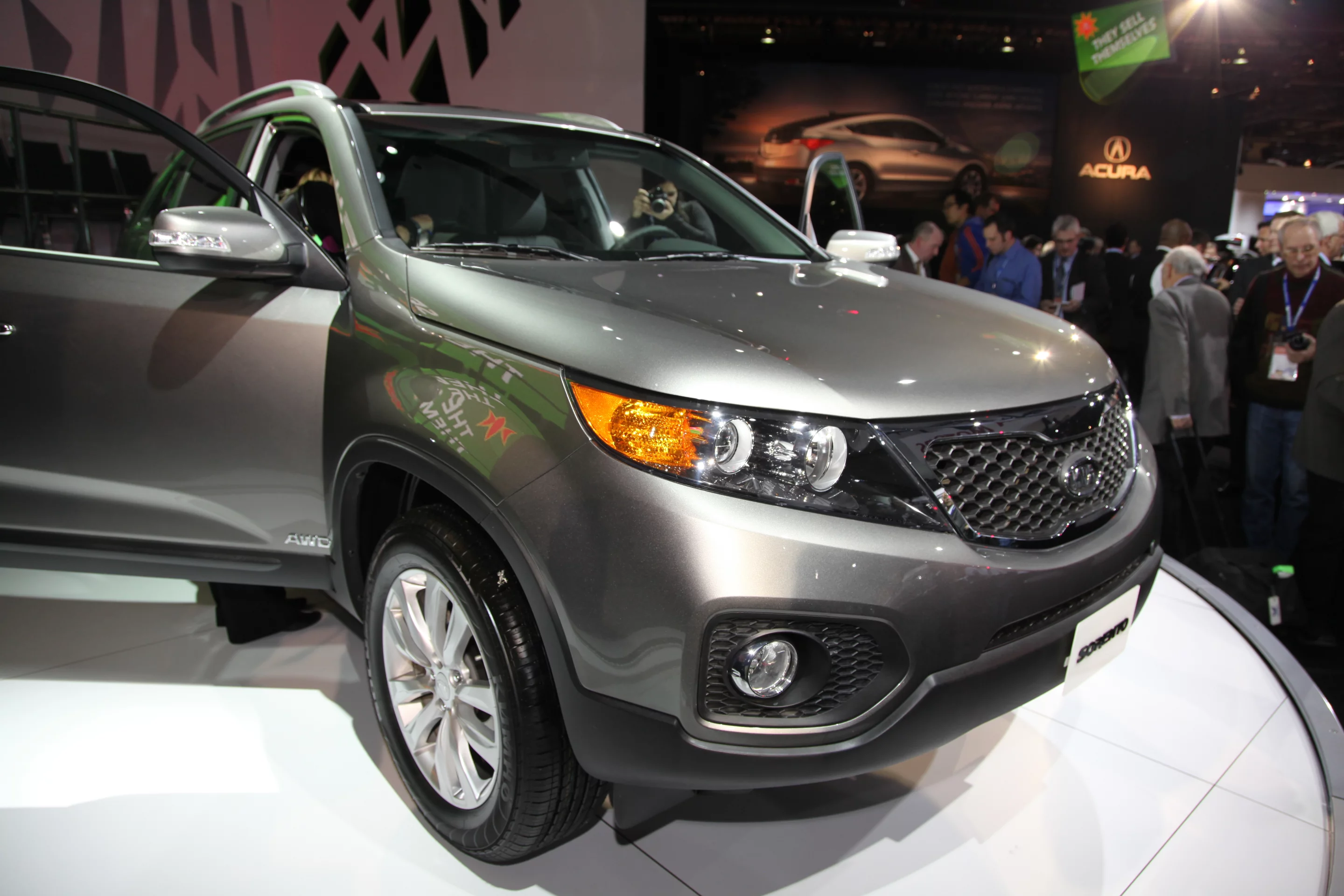 The Kia Sorento which will feature the UVO system