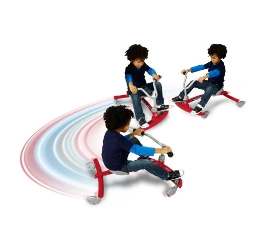 When up to speed Ziggle can be steered and maneuvered by kids as young as 3 years of age