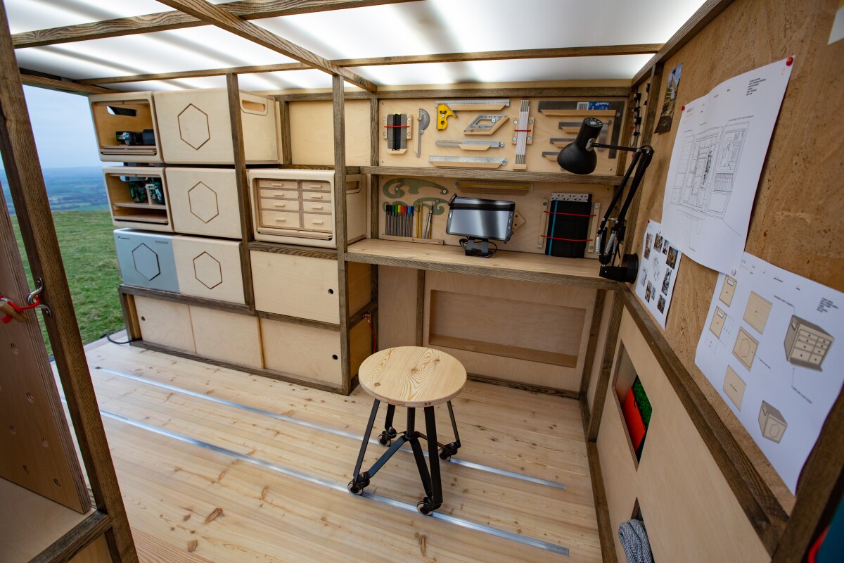 Unveiled at the 2019 Brussels Motor Show this week, the new NV300 Concept-van is heavy on the raw woodworking theme