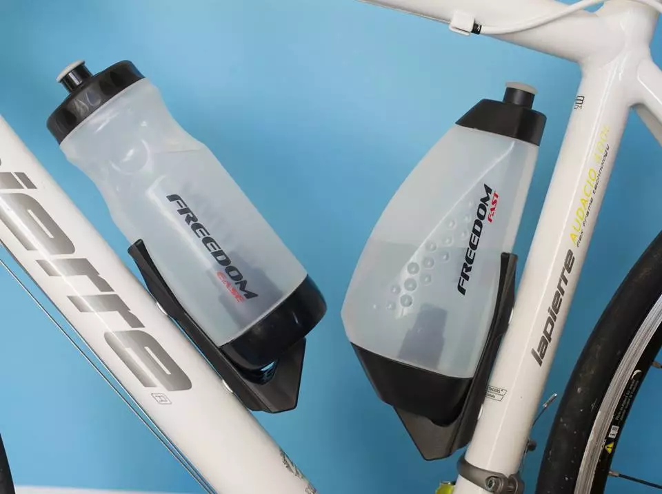 The Freedom Cycle system includes different styles of bottles, and also a hard-shell tool kit