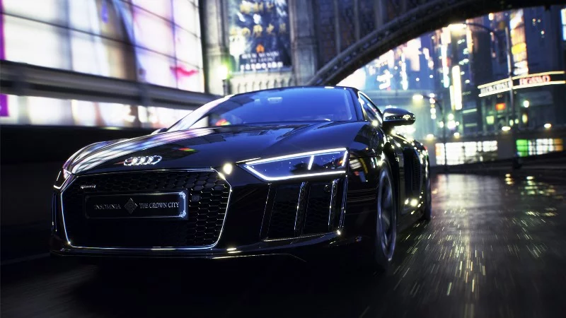 The Audi R8 Star of Lucis: some modern car porn in a fantasy movie