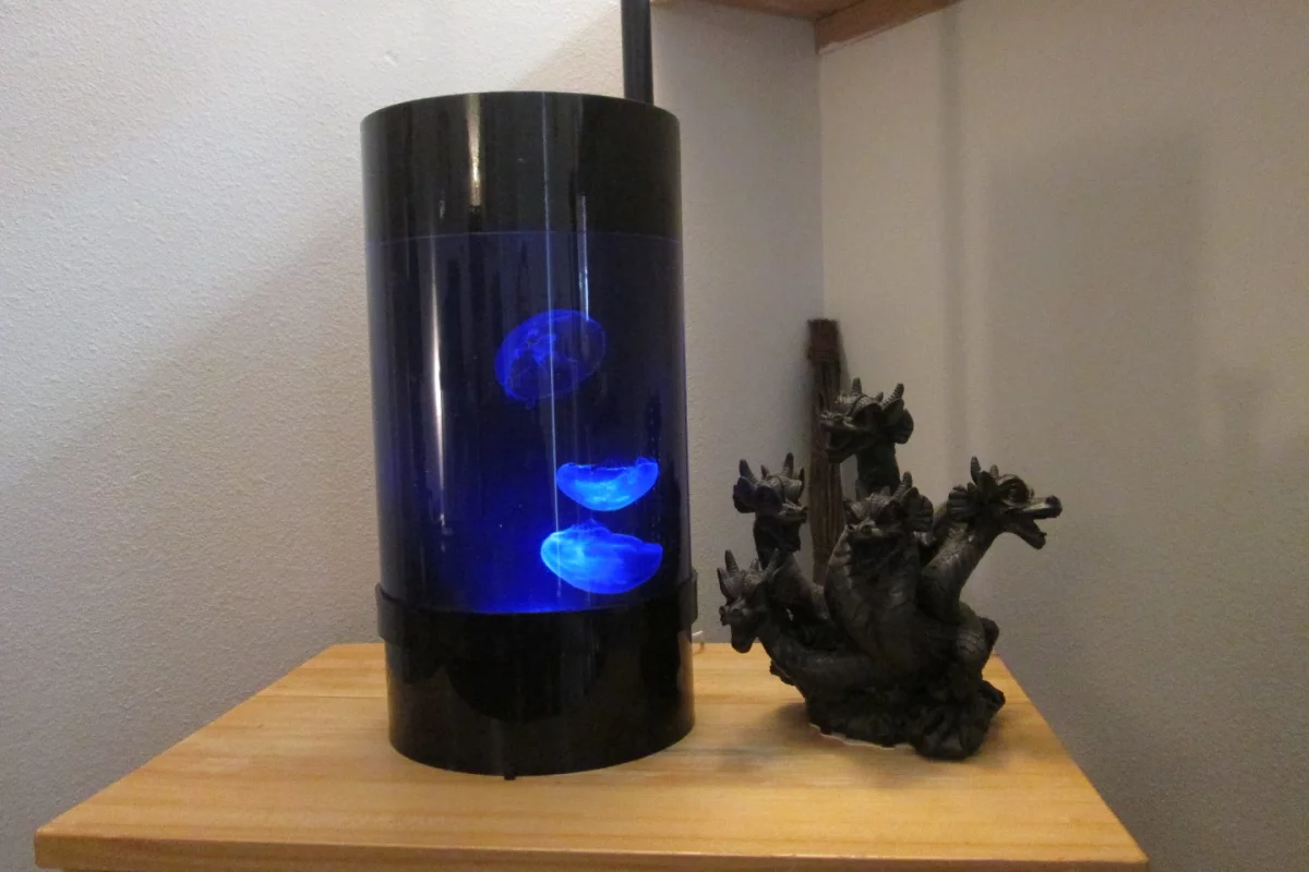 The Jellyfish Cylinder Nano is designed for the jellyfish-keeping novice