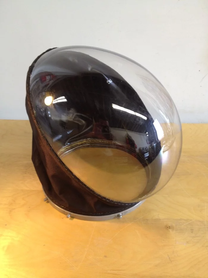 The Final Frontier Design suit's helmet