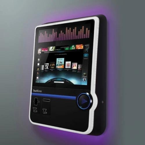 The SmartJuke offers the industry's first 26-inch, high definition, angled landscape-oriented touchscreen interface