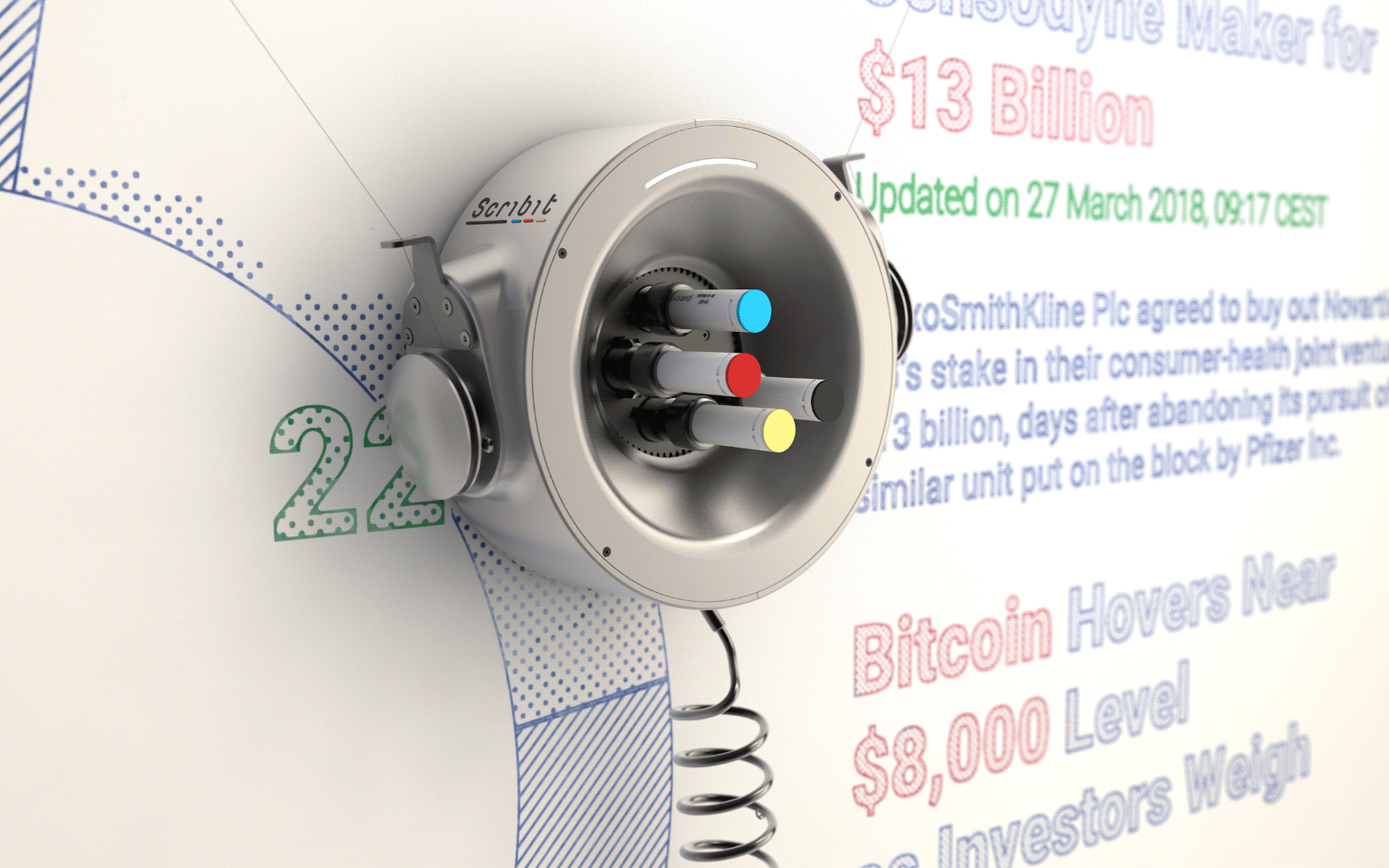 Scribit robot could soon be drawing on your walls