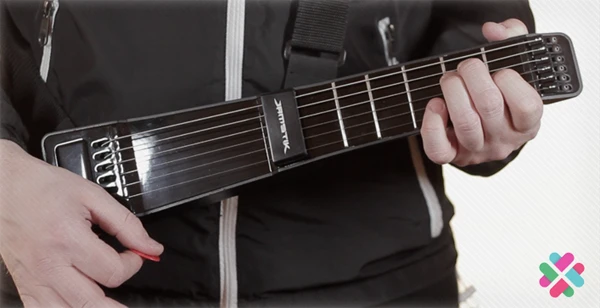 The JamStik is a compact digital guitar