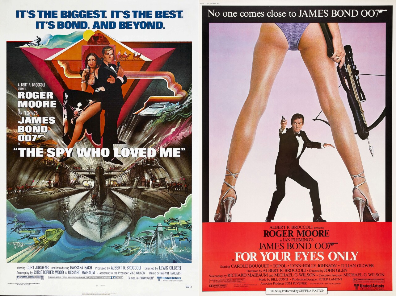 James Bond's Lotus Esprit submarine from the The Spy Who Loved Me (1977) and For Your Eyes Only (1981)
