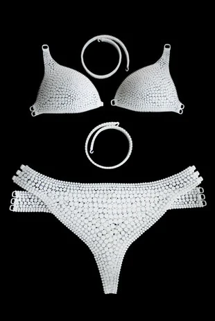 World's first 3D printed bikini by Continuum Fashion and Shapeways (Photo: Ariel Efron/Shapeways)