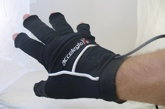 The AcceleGlove, easy to put on and use