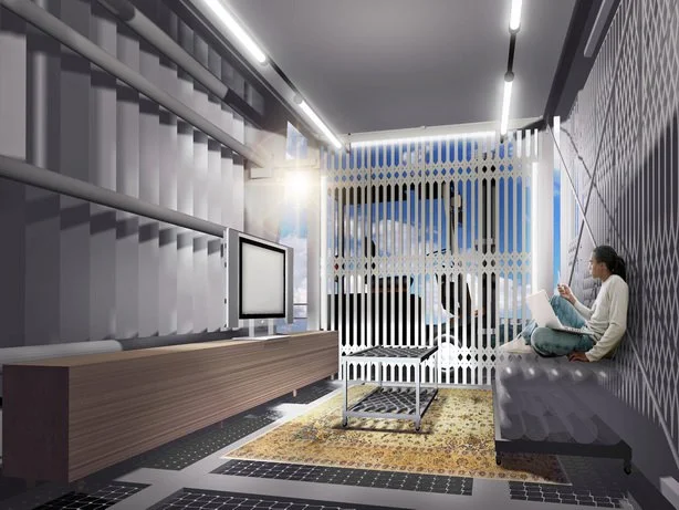 The OdMEx house concept's living area