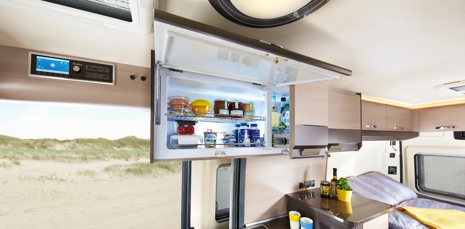 Hobby calls the SlimLine a world first. It developed it with the refrigeration specialists at Dometic