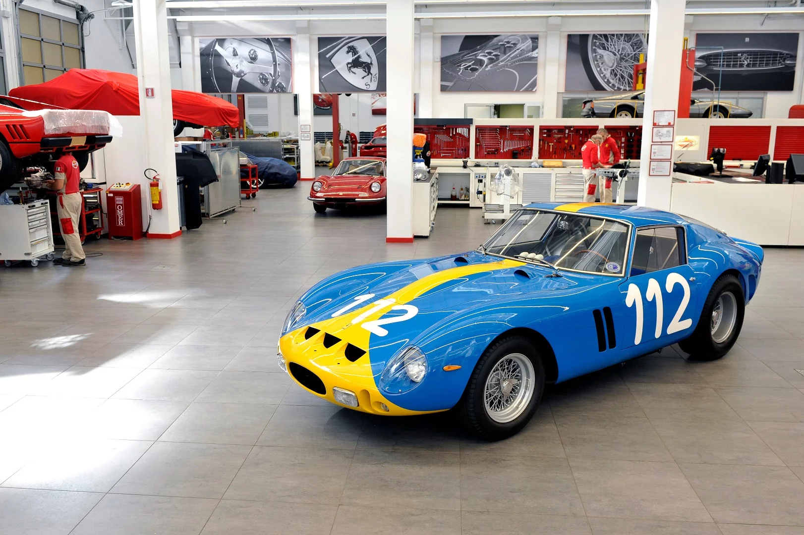 Ferrari 250 GTO #3445 is owned by Chris and Ann Cox. The car is liveried in Swedish colors as a nod to Ulf Norinder who drove the car to ninth outright and second in class in the 1964 Targa Florio. #3445GT also competed in period in the Tour de France Auto, Le Mans 24 Hour, 12 Hours of Sebring, 500 km of Spa, Daytona Continental 2000km, 1000km Nurburgring and 12 Hour race at Reims, and it is now winning more than ever.