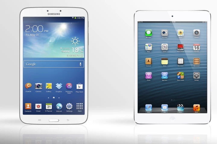 Gizmag compares the specs (and other features) of the iPad mini and 8-inch Samsung Galaxy Tab 3