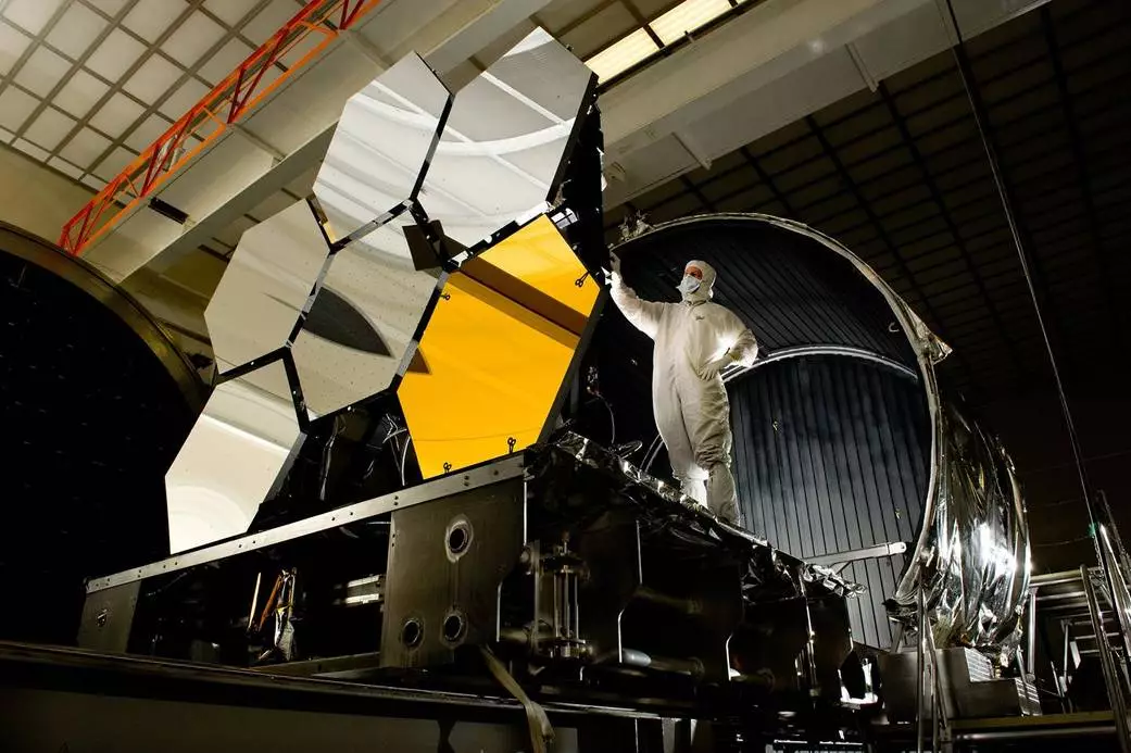 Once assembled, the James Webb Space Telescope will span the size of a tennis court