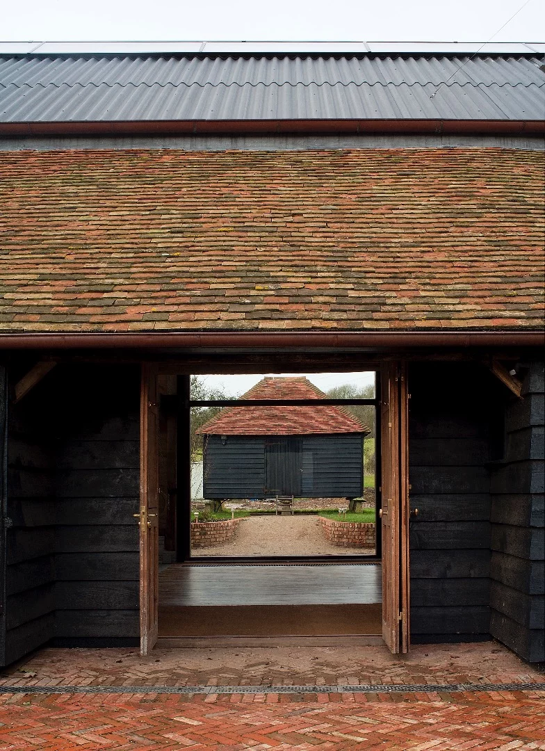 Toward the guest annex outside