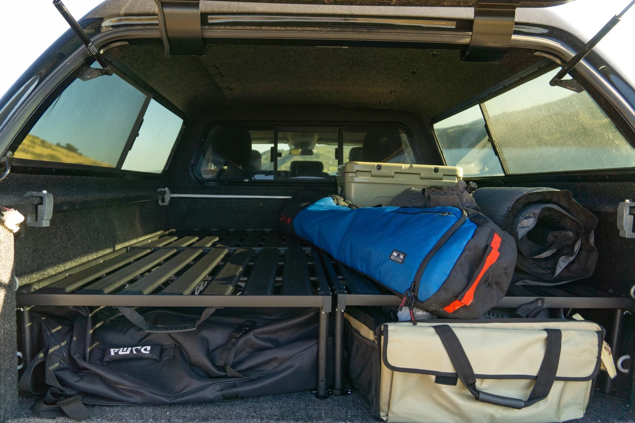 The Pack Rack Duo delivers two singles side-by-side for double the stacking and sleeping