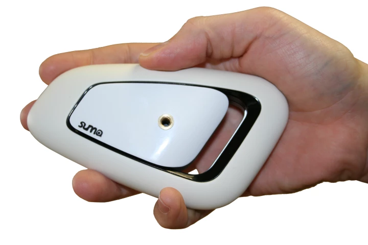 The Suma mouse prototype captures input from wherever the user's hand touches the "skin" and transforms this into usable software commands
