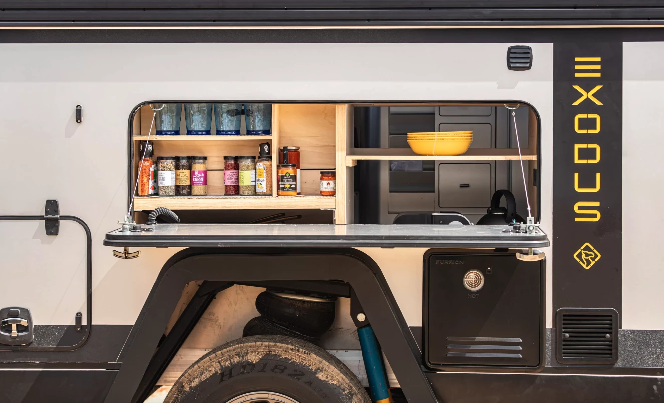 Indoor and outdoor pantry access