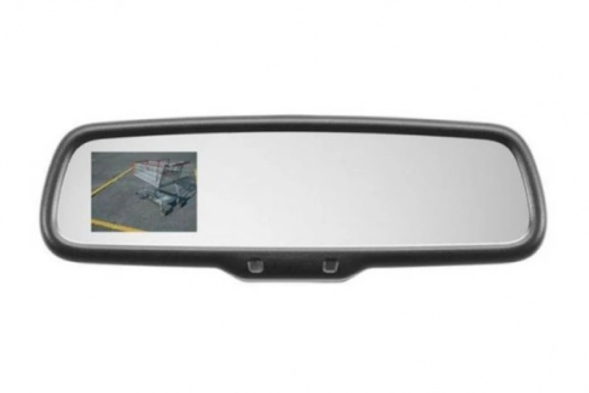The Gentex Rear Camera Display Mirror automatically displays a rear view when reversing